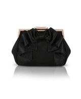 Black | Mae Signature Satin Pouch Front