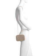 Gold | Celest Crystal Mini Minaudiere Clutch Form