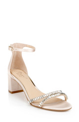 Champagne | Joanne Strappy Block Heel