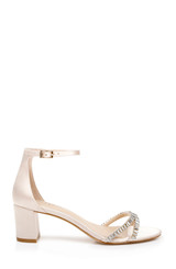 Champagne | Joanne Strappy Block Heel