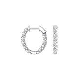 JOE856-GW4 | Small Diamond Hoop Earrings