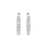 JOE857-GW5 | Small Diamond Hoop Earrings