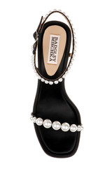 Black | Jolie Mid Heeled Sandals Top