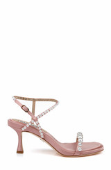 Blush | Jolie Mid Heeled Sandals Side