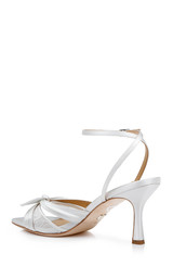 White | Joselyn Stiletto Heel Sandals Back Side