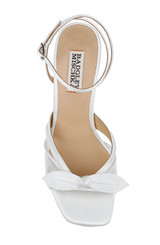 White | Joselyn Stiletto Heel Sandals Top