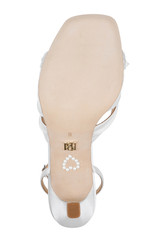 White | Joselyn Stiletto Heel Sandals Sole