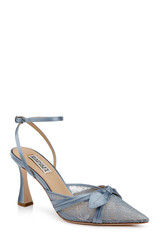 Ice | Josie Lace Ankle Strap Pumps Front Side