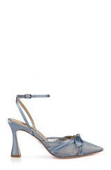 Ice | Josie Lace Ankle Strap Pumps Side