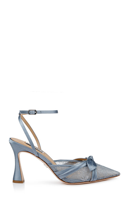 Ice | Josie Lace Ankle Strap Pumps Side