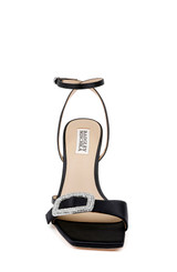 Black | Judith Heeled Square Toe Sandals Front