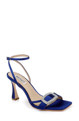 Indigo | Judith Heeled Square Toe Sandals Front Side