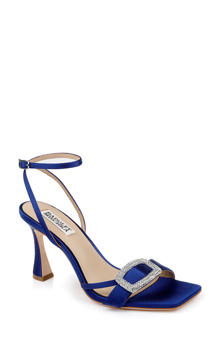 Indigo | Judith Heeled Square Toe Sandals Front Side
