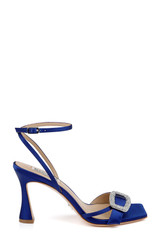 Indigo | Judith Heeled Square Toe Sandals Side
