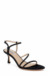 Black | Juliana Cross Strap Sandals Front Side