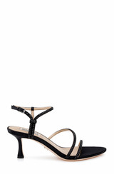 Black | Juliana Cross Strap Sandals Side