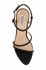 Black | Juliana Cross Strap Sandals Top