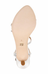 White | Juliana Cross Strap Sandals Sole