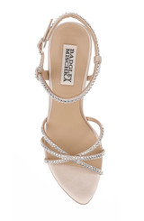 Nude | Julietta Satin Stiletto Sandals Top