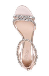 Champagne | Caroline Embellished Strap Evening Shoe