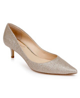 Gold Glitter | Frenchie Pointed Toe Kitten Heel