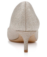 Gold Glitter | Frenchie Pointed Toe Kitten Heel