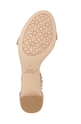 Rosegold Glitter | Catalina Open Toe Block Heel Sole