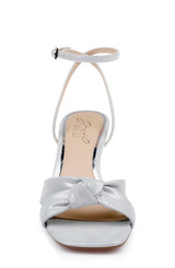 Silver | Valerie Open Toe Kitten Heels