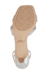 Silver | Valerie Open Toe Kitten Heels