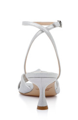 Silver | Valerie Open Toe Kitten Heels