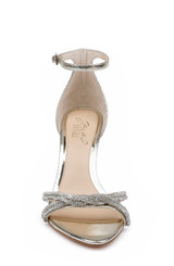 Light Gold | Vani Glitter Straps Stiletto Heels