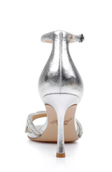 Silver | Vani Glitter Straps Stiletto Heels