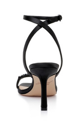 Black Veronika Embellished SandalsHeel