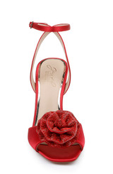 Luscious Red | Vida Rosette Peep Stiletto