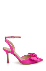 Pink | Yanna Satin Stiletto with Bow Side