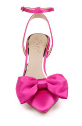 Pink | Yanna Satin Stiletto with Bow Front