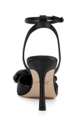 Black | Yanna Satin Stiletto with Bow