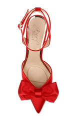 Luscious Red | Yanna Satin Stiletto with Bow