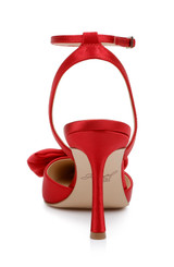Luscious Red | Yanna Satin Stiletto with Bow