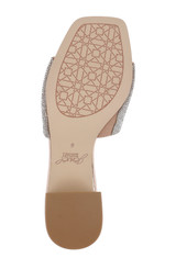 Rosegold | Harlyn Block Heeled Mules with Crystal Vamp