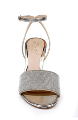 Light Gold | Hattie Block Heel Sandal with Ankle Strap