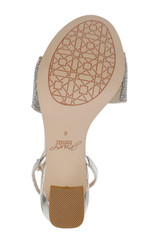 Light Gold | Hattie Block Heel Sandal with Ankle Strap