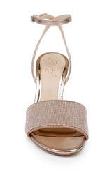 Rosegold | Hattie Block Heel Sandal with Ankle Strap