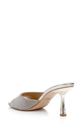Light Gold | Haya Metallic Peep-Toe Mules