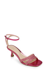 Met Pink | Hayzel Metallic Kitten Heel Sandal