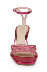 Met Pink | Hayzel Metallic Kitten Heel Sandal