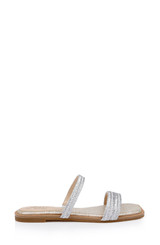 Silver | Helena Flat Summer Sandal