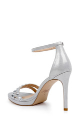 Silver | Hustle Platform with Gemstone-Studded Straps