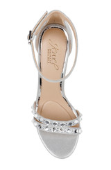 Silver | Hustle Platform with Gemstone-Studded Straps
