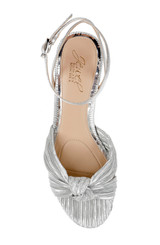 Silver | Hudson Pleated Sandal Top